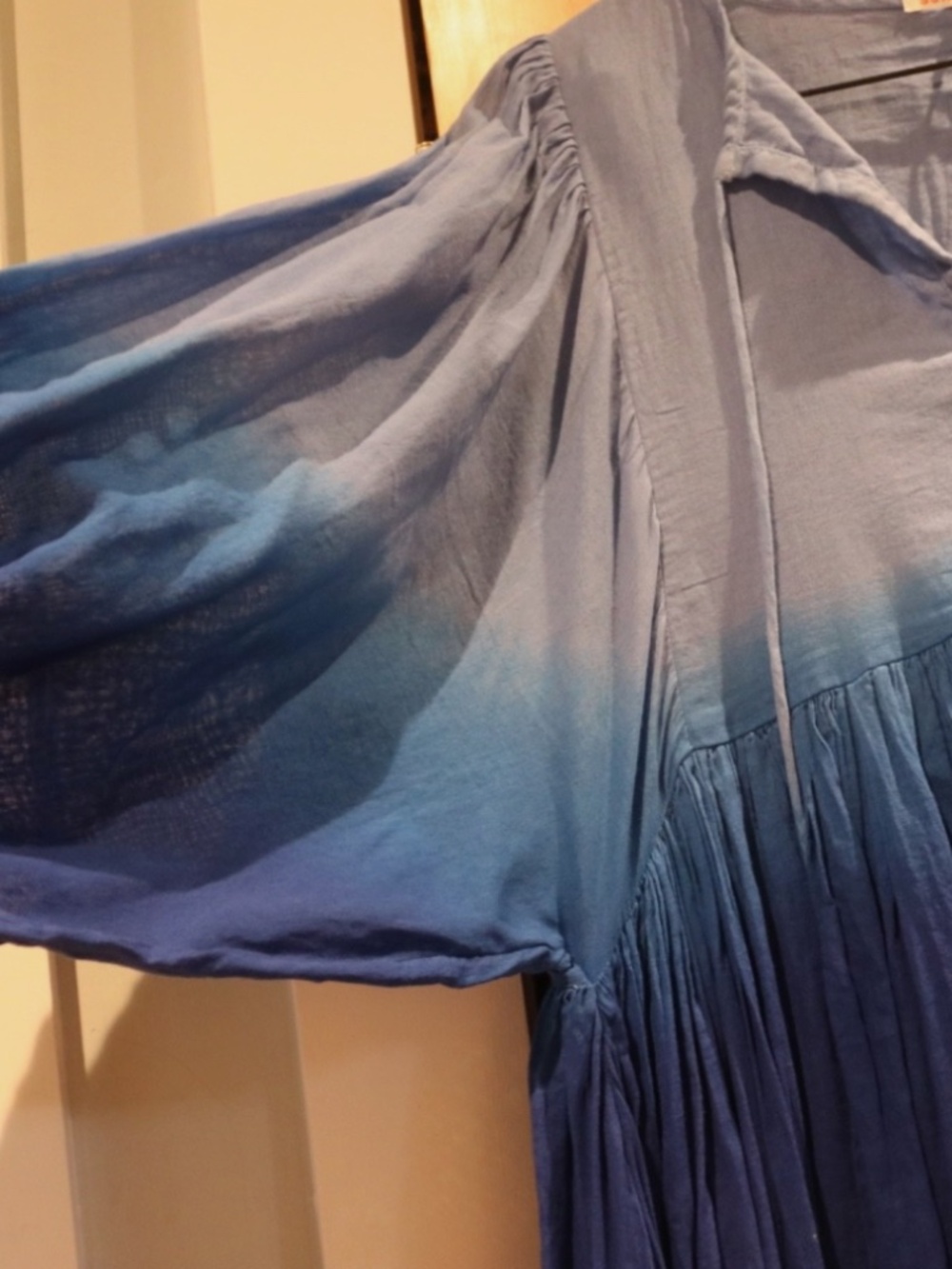Anthropologie Sundry Blue Ombre Dress, size Large - Picture 7 of 8